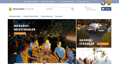 Desktop Screenshot of heizstrahler-direkt.de